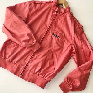 VINTAGE | members only 80s hot pink bomber jacket